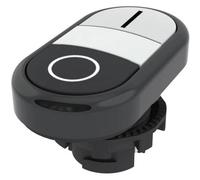 Pizzato Elettrica E21PDRL1AAAA Pulsante doppio Piatto Bianco, Nero 1 pz.