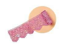 Pizzi E Merletti 10 cm di Larghezza Scava Fuori Ricamato Floreale Nero Bianco Nastro Pizzo Abbigliamento Fai da Te Tessuto Cucire Solubile in Acqua Seta Del Latte(Rose Red)