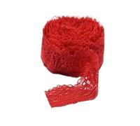 Pizzi E Merletti 10 Metri/lotto Elastico In Pizzo Guarnizioni Nastri 30mm Tessuto di Ricamo Cucito Abbigliamento FAI DA TE Matrimonio Decorativo(Red,5 Yards)