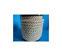 PIZZITALIANI Passamaneria decorativa - Cordone Intrecciato 10mm x 10m, AVORIO - Corda Decorativa flessibile, Cordoncino per decorazioni e Artigianato, Made in Italy