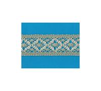 PIZZITALIANI Passamaneria per Tessuti - Pizzo in Cotone Ecru e Tortora, 5 cm di Altezza, Confezione da 10 m, Made in Italy, Ideale per Cucito Creativo e Decorazioni Tessili, Art.0889