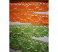 PIZZITALIANI Pizzo al metro - Nastro Pizzo VERDE, Altezza 5 cm x 10 m, Made in Italy, Passamaneria per tessuti, Pizzi e Merletti cotone, Bordo per allungare tende, Art0478