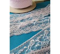 PIZZITALIANI Tulle per bomboniere - Pizzo Tulle ROSA CHIARO, Altezza 6 cm x 10 m, Made in Italy Passamaneria decorativa, Pizzi e merletti, Merletto Valencienne morbido, Art1404018