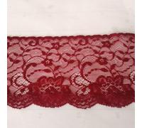 PIZZITALIANI Tulle per bomboniere - Pizzo Tulle ROSSO BORDEAUX, Altezza 11 cm x 10 m, Made in Italy Passamaneria decorativa, Pizzi e merletti, Merletto Valencienne morbido, Art1001560