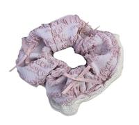 Pizzo Bowknot Elastico Scrunchies Per Femminile InsStyle Nastro Bowknot Hairhoop Ragazza Dolce Clip di Capelli Del Partito Dei Capelli Forma Decori