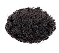 Pizzo da uomo con NPU intorno alla parrucca dei capelli umani di base per protesi capillare durevole Unità di sistema dei capelli ricci neri naturali 110 6x8 # 20mm Wave 1B