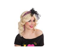 Pizzo Fascia 80s Accessorio Vestito Disco Neon Rewind Donna