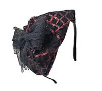 Pizzo francese Bowtie Paillettes Mezzi cappucci fascinatore 1920 Fascia per capelli Donne Partito Puntelli