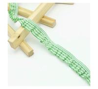 Pizzo, Nastro elastico scozzese da 50 iarde e 20 mm, decorazione in tessuto(Green)