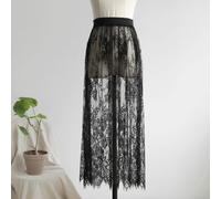 Pizzo Rete Gonna Sottoveste a-Line Slip Abito Sottogonna Bianco Nero sotto-Abiti