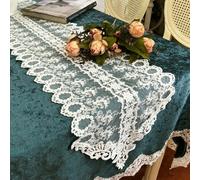 Pizzo Ricamato Runner da Tavolo Cavo Armadietto TV Pianoforte Matrimonio Moderno