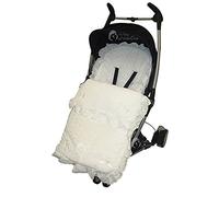 Pizzo sangallo coprigambe/Cosy Toes compatibile con Baby Jogger bianco