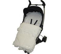 Pizzo sangallo Frilly coprigambe/Cosy Toes compatibile con passeggini Quinny Zapp bianco