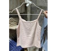 Pizzo Top Corto Canotta Maniche Cotone Camicia Casual T-Shirt Moda per Donne New