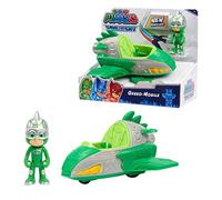 PJ Masks 95823 - Veicoli Save The Sky Mobile, Gekko Figure e Auto, Verde, Multicolore