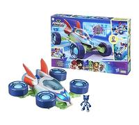 Pj masks: eroi super power, pj explo-mobile, veicolo convertibile, con luci e suoni, giocattoli dei superpigiamini