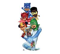 PJ Masks Group Ufficiale Cartone Ritaglio 175cm x 87cm Con Gratis Mini Sagoma