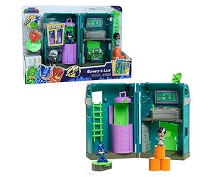 PJ MASKS JP Nighttime Micros Romeo's Lair Playset, JPL95705