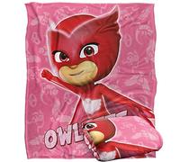PJ Masks Kids Blanket, 152 x 127 cm Owlette Character Silky Touch Super Soft Throw Blanket