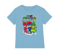 PJ Masks Maglietta Natale Catboy Owlette Gekko Heroes Bambini (TV5021)