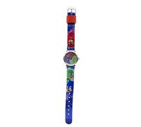 PJ Masks Orologio Analogico al Quarzo Unisex Bambino con Cinturino in Stoffa 17027, Multicolore