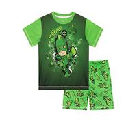 PJ Masks Pigiama a Maniche Corta per Ragazzi Gekko Verde 5-6 Anni