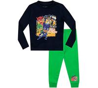 PJ Masks Pigiama a Maniche Lunghe per Ragazzi Vestibilitta Stretta Multicolore 18-24 Mesi