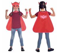 PJ Masks Pigiama Eroi Owlette Bambini Costume 9903735 rosso Taglia: 4-8 anni