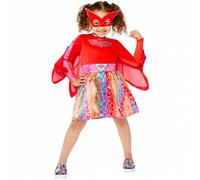 PJ Masks Pigiama Eroi Owlette Bambini Costume 99088 rosso 4-6 Jahre