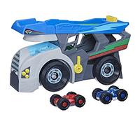 PJ Masks - Super Pigiamini, Camion Trasporta Eroi, 2 Veicoli Giocattolo di Supereroi Duo Racer, Giocattoli per Bambini e Bambine in età prescolare
