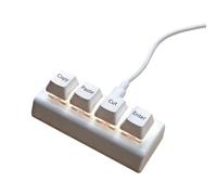 Pjeghbvop 4 cavi USB, tastiera piccola Cut Copy Select Aesthetics, tastiera da viaggio professionale