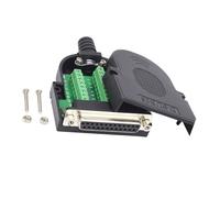 Pjeghbvop Adattatore Femmina DB25 con Giunto RS232 Industriale Contatti Dorati Ramati Meccanismo Fissaggio A Vite Compatibile con Macchina per Codici A Barre Nessun Adattatore Seriale per Saldatura