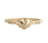 Pjeghbvop Anelli unici a forma di cuore in lega placcata oro, accessorio alla moda da donna, 7 misure alternative, da 5 a 11, resistente, placcato oro, matrimonio, come descritto