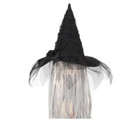 Pjeghbvop Berretti da strega della serie Dark, cappello a punta con | Copricapo da donna per adulti, per feste di Halloween, cosplay, feste in maschera