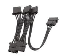 Pjeghbvop Big 4Pin PC IDE Cavo di prolunga di alimentazione da 1 a 5 adattatori da 18 AWG Cavo di alimentazione per dischi rigidi Trasferimento dati veloce