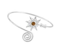 Pjeghbvop Bracciale solare vintage regolabile rapidamente con pietra turchese per una lunga durata, bracciale regolabile con struttura in metallo, Taglia unica, come descritto