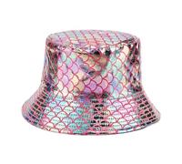 Pjeghbvop Cappello da pescatore unisex reversibile con glitter | Cappello scintillante reversibile per il tempo libero, per viaggi, fitness, allenamento, palestra, montagna, campeggio