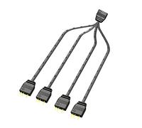 Pjeghbvop Cavo splitter LED RGB da 1 a 4 porte ARGB LED connettore 3 pin 5 V cavo di prolunga Y splitter