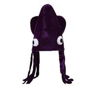 Pjeghbvop Costume da calamaro per feste di Halloween, spettacoli teatrali, copricapo morbido, comodo copricapo di Halloween, divertente calamo
