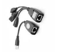 Pjeghbvop Estensore USB tramite connessione Cat6, fino a 50 m, prolunga USB RJ45 per trasmissione del segnale a lunga distanza, connettività stabile