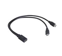 Pjeghbvop Inserire il connettore C A C A C A Femmina A 2 Cavi Splitter Maschio ON E Due Dispositivi Su Una volta Doppio Cavo Splitter