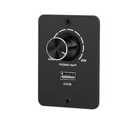 Pjeghbvop Interruttore dimmer rotante da 12 V di qualità automobilistica con ricarica USB, interruttore in alluminio per luce alogena a LED, dimmer in alluminio