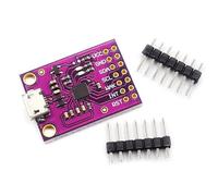 Pjeghbvop Modulo di interfaccia di comunicazione da USB a I2C SMBus, 1 set | Modulo ponte da USB a I2C per schede di sviluppo e applicazioni sensori con connettore MicroUSB e indicatori LED