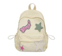 Pjeghbvop Pratica borsa per la scuola media, per studenti, per adolescenti, zaino in nylon per laptop, adatto per la scuola e i viaggi, giallo., Einheitsgröße, Mass Beauty