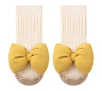 Pjeghbvop Scarpe antiscivolo per bambini con motivo a fiocco, comode da indossare, adatte per imparare a camminare a casa e all'asilo, multicolore, Einheitsgröße