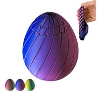 Pjjrdh Twisty Fidget Egg，3D Printed Slippery Egg Fidget Toy，Rotating Puzzle for Stress Relief,Sensation Stress Relief Balls Anxiety, Twistable Desk Toy for Relaxation(A)