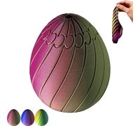 Pjjrdh Twisty Fidget Egg，3D Printed Slippery Egg Fidget Toy，Rotating Puzzle for Stress Relief,Sensation Stress Relief Balls Anxiety, Twistable Desk Toy for Relaxation(B)
