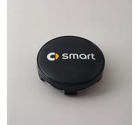 PjjxQf 4 Pezzi Auto Coprimozzi Impermeabile Centro Ruota TappiAntipolvere Copri Resistente Coprimozo Centro Ruota Logo Badge per Smart Fortwo Forfour 450 451 454 453, 60mm,A