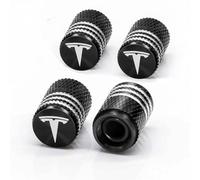 PjjxQf 4 Pezzi per Tesla Model S/3/Y Auto Tappi Gomme Impermeabile Cappucci delle Valvole Decorazione Accessori Tappi per Valvole Tappi Antipolvere