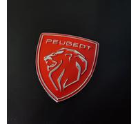 PjjxQf Auto Stemmi per Peugeot 208 P21 Nicht Elektrisch 2020-2023-Modelle,Sticker Decalcomanie Etichetta Carrozzeria Emblema Logo Bagagliaio Posteriore Stemma Cofano Anteriore,Red-Normal